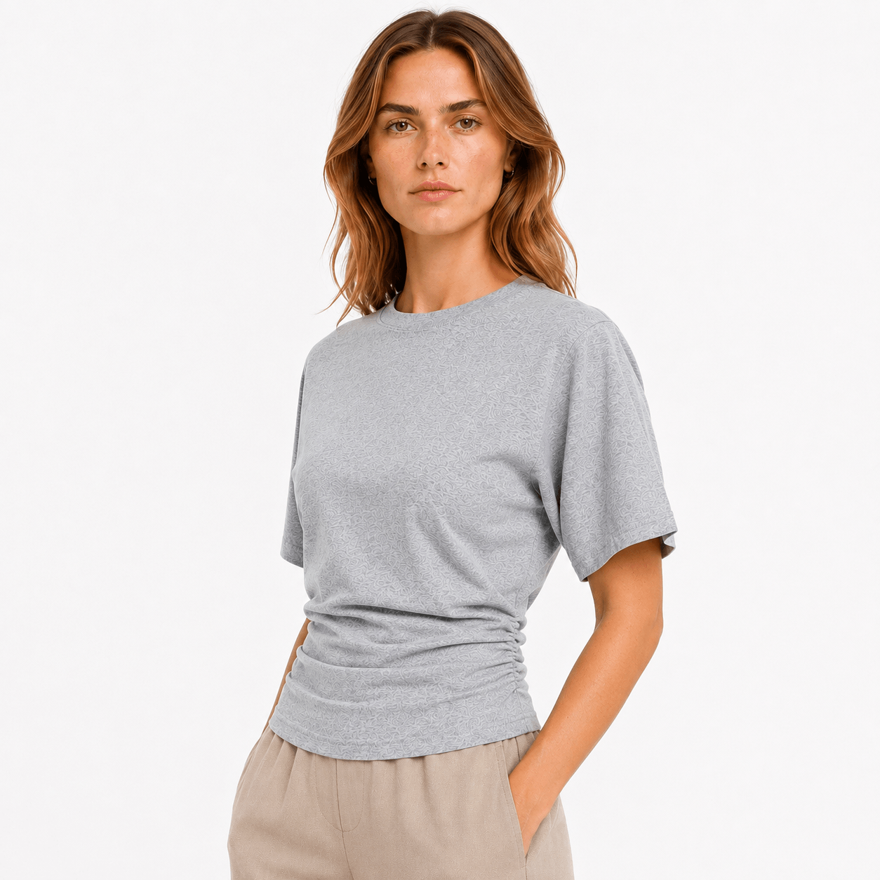 Gedrapeerd T-shirt
