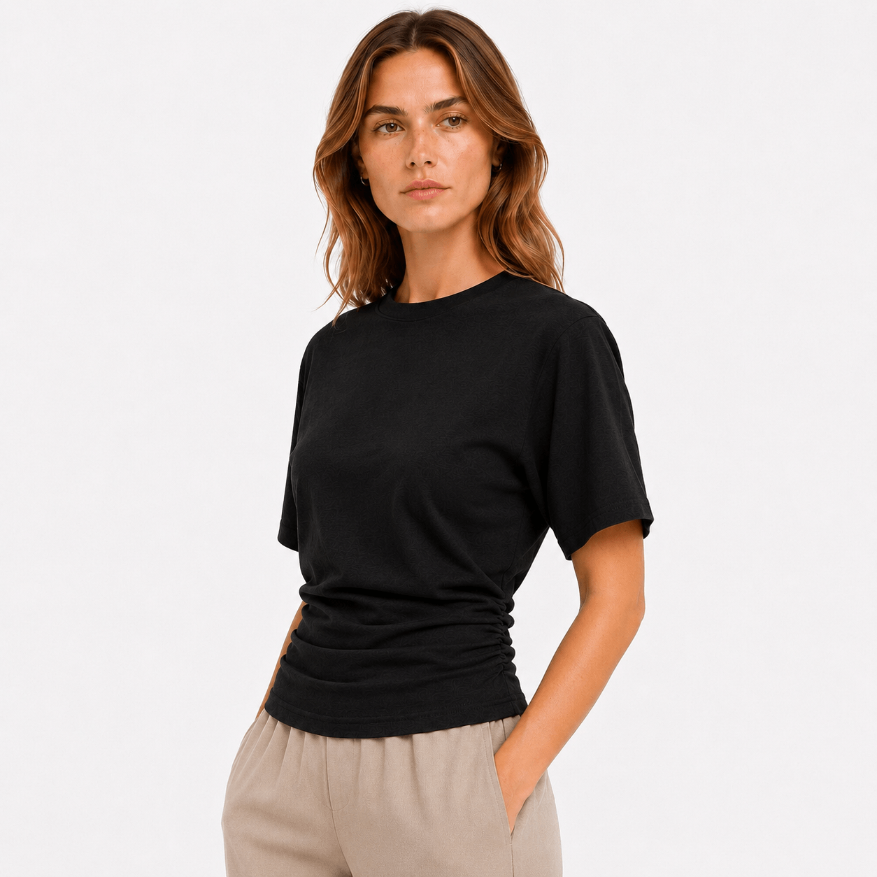 Gedrapeerd T-shirt