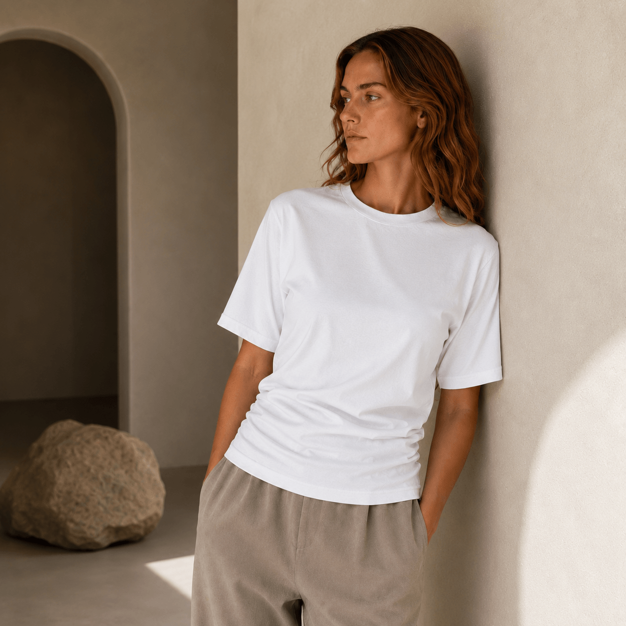 Gedrapeerd T-shirt