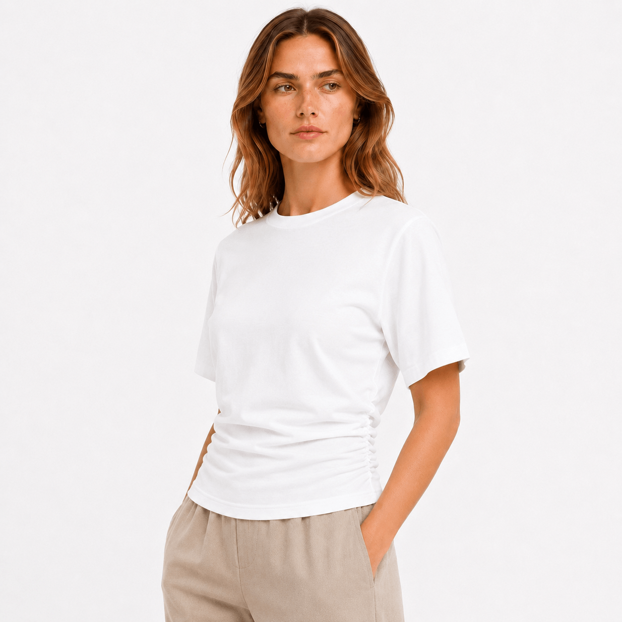 Gedrapeerd T-shirt