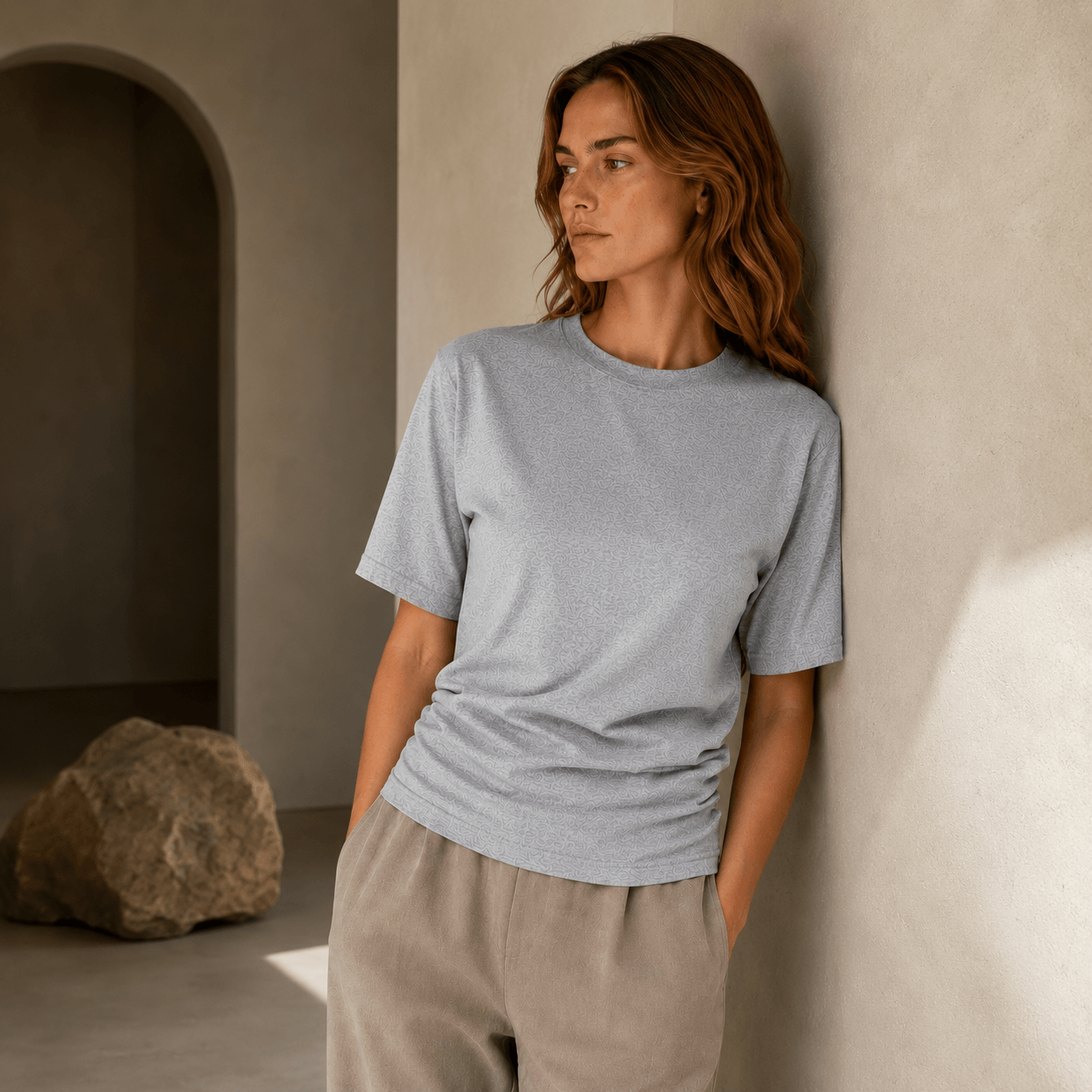 Gedrapeerd T-shirt