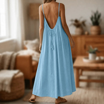 Amélie | Rückenfreies Maxikleid