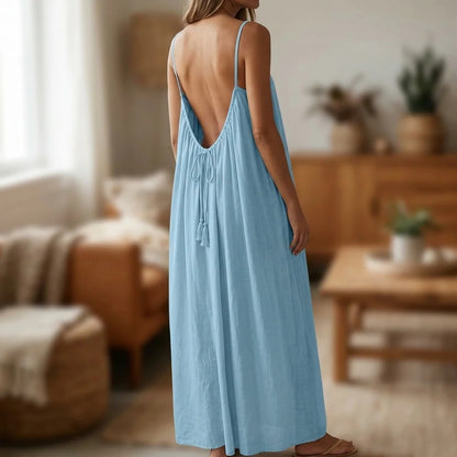 Amélie | Rückenfreies Maxikleid